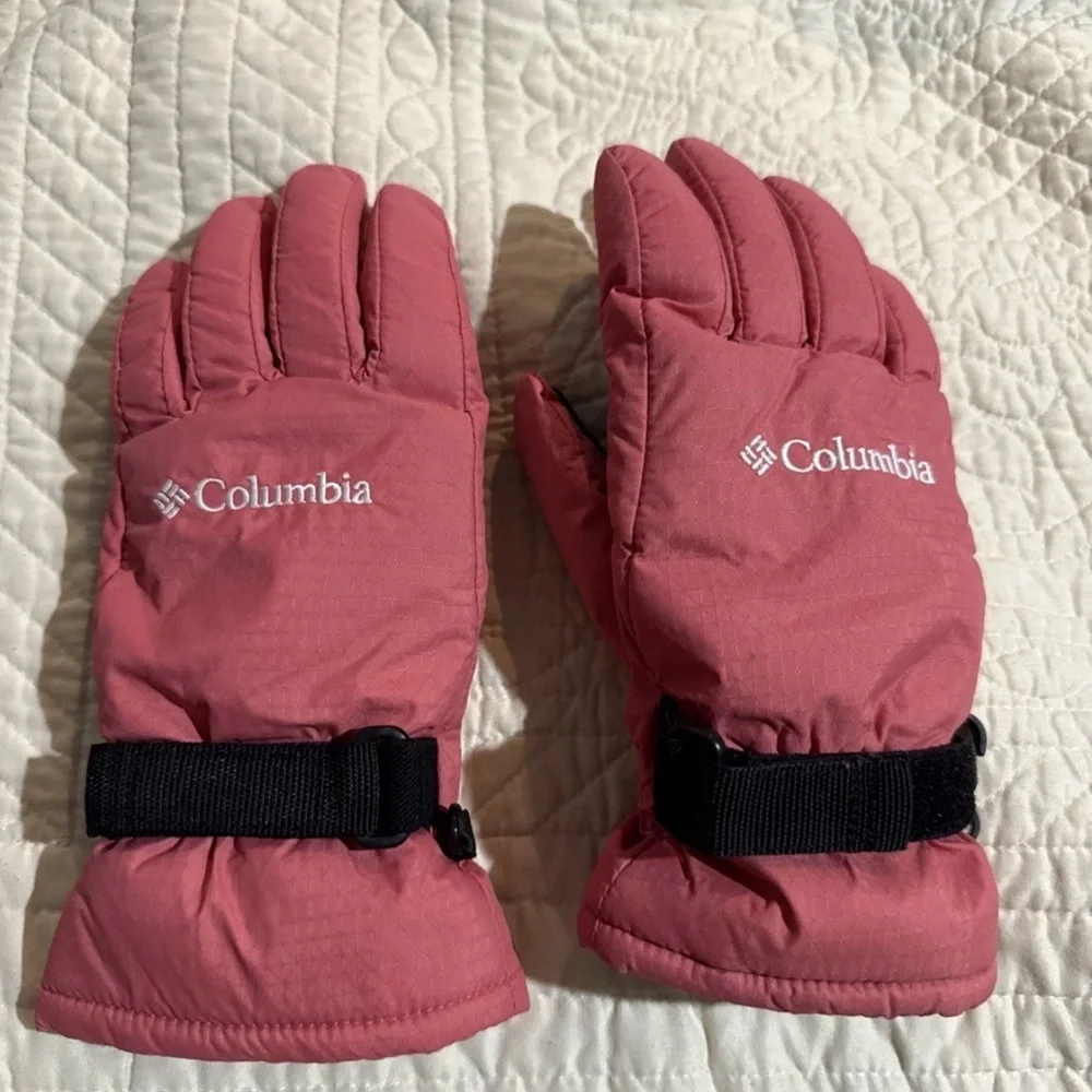 Columbia girls pink ski/snow gloves size XS youth
